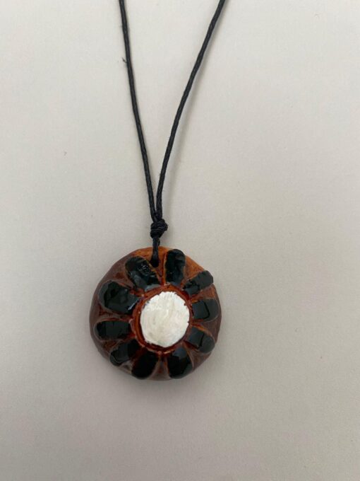 Green flower necklace