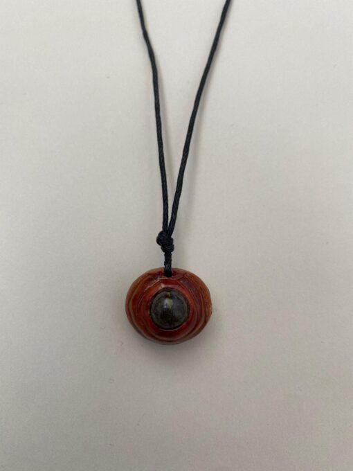 Necklace with Green Jasp Stone