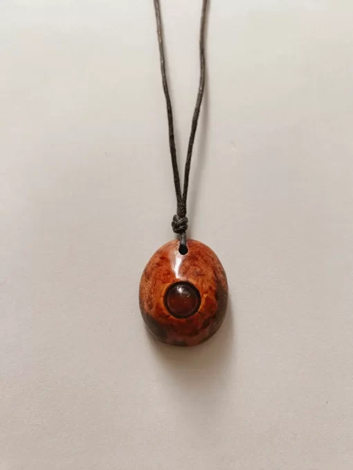 Carnelian stone necklace