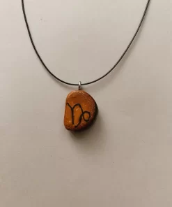 Capricorn zodiac symbol necklace