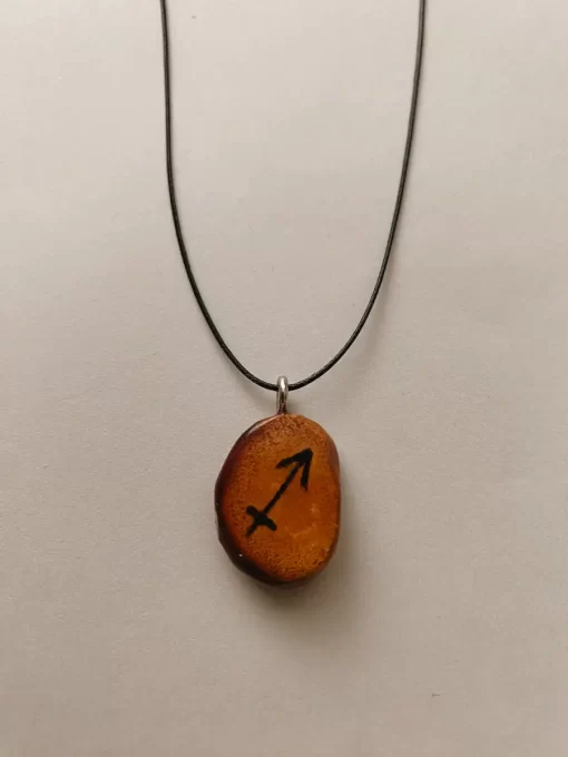 Sagittarius zodiac symbol necklace