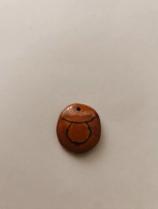 Taurus zodiac symbol necklace