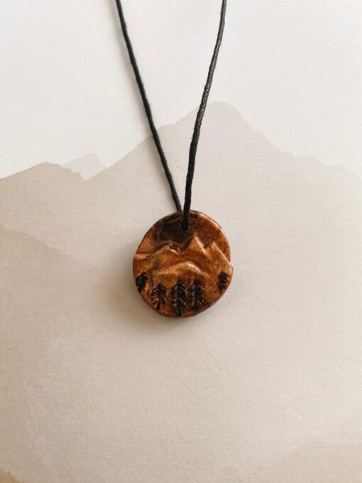 Mountain View necklace and trees
