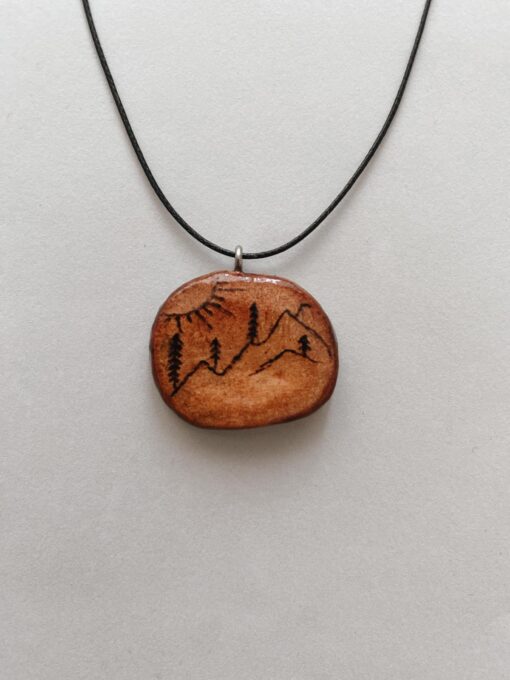 Mountain View necklace and Sun