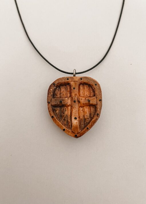 Medieval shield necklace